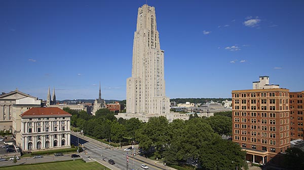 View of Pitt's Campus, including Cathedral of Learning